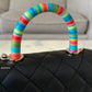 CHANEL Black Goatskin Coco Rainbow Handle Extra Mini 19cm Bag Light Gold Hardware