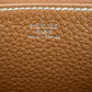 HERMES Halzan 25 Gold Clemence Palladium Hardware B Stamp