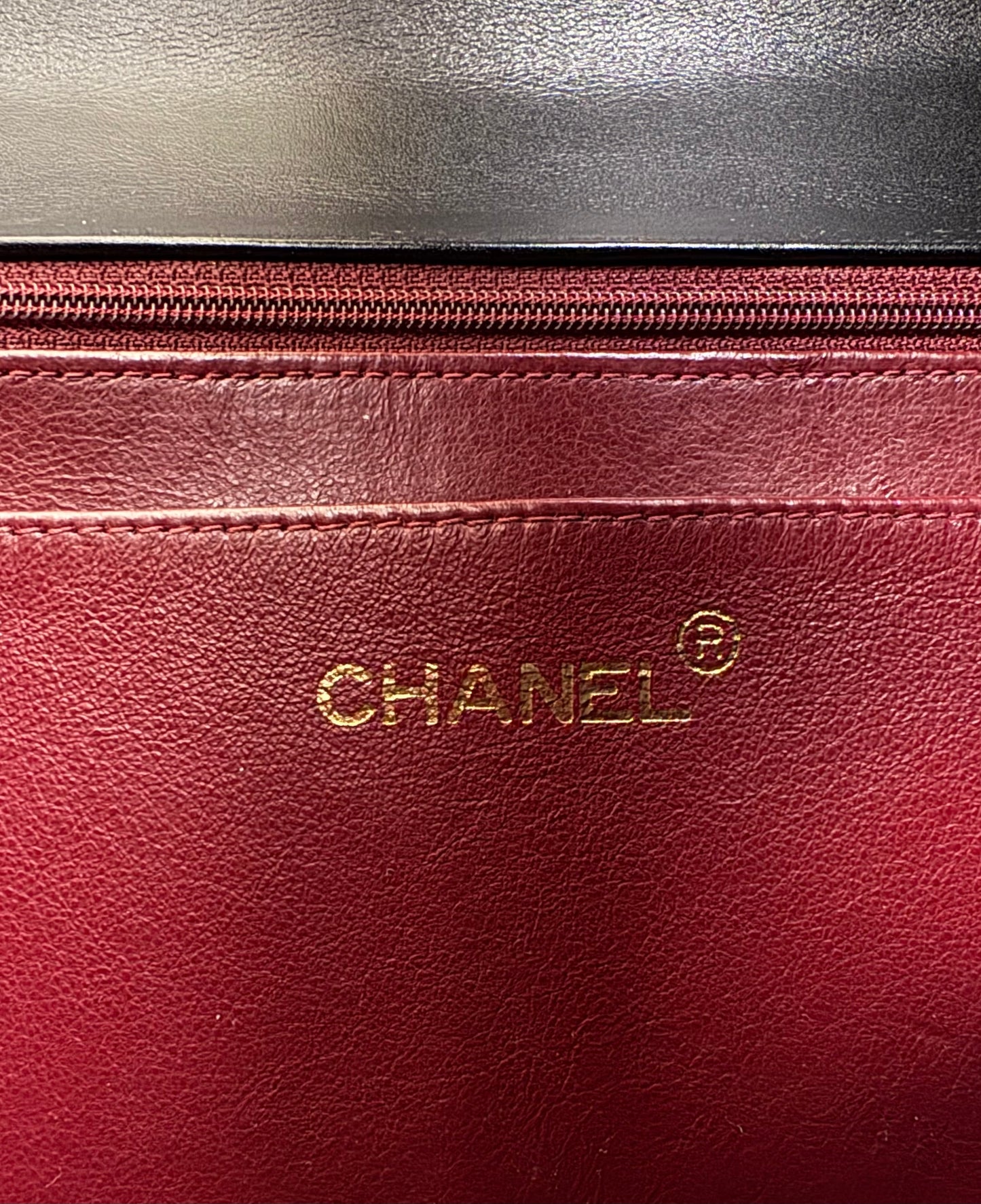 CHANEL Vintage Black Quilted Maxi XL Jumbo Classic Single Flap Oversized CC Bag 24KT Gold Plated Hardware Series 3