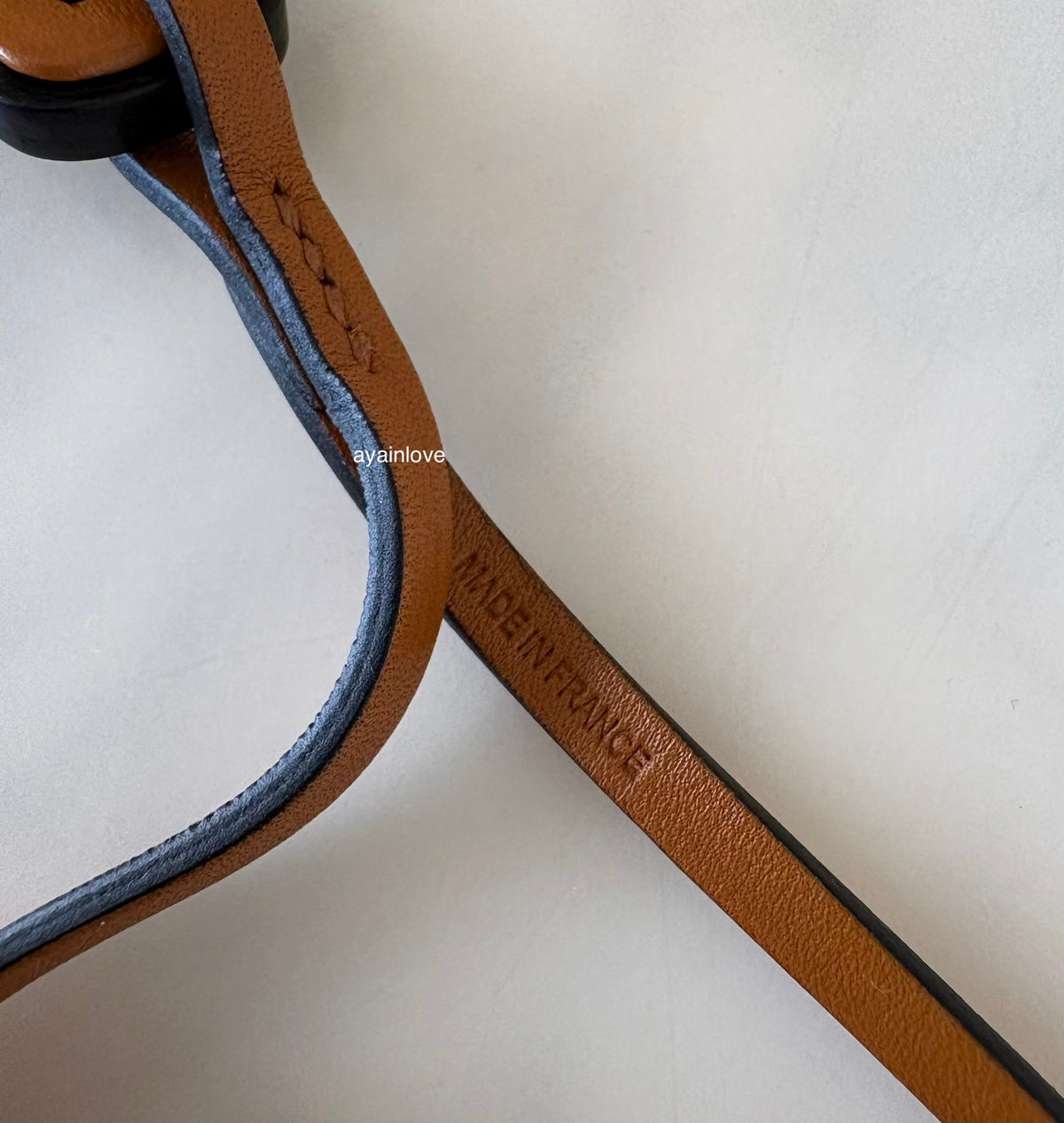 HERMES Oran Sandal Beige Brown Bag Charm