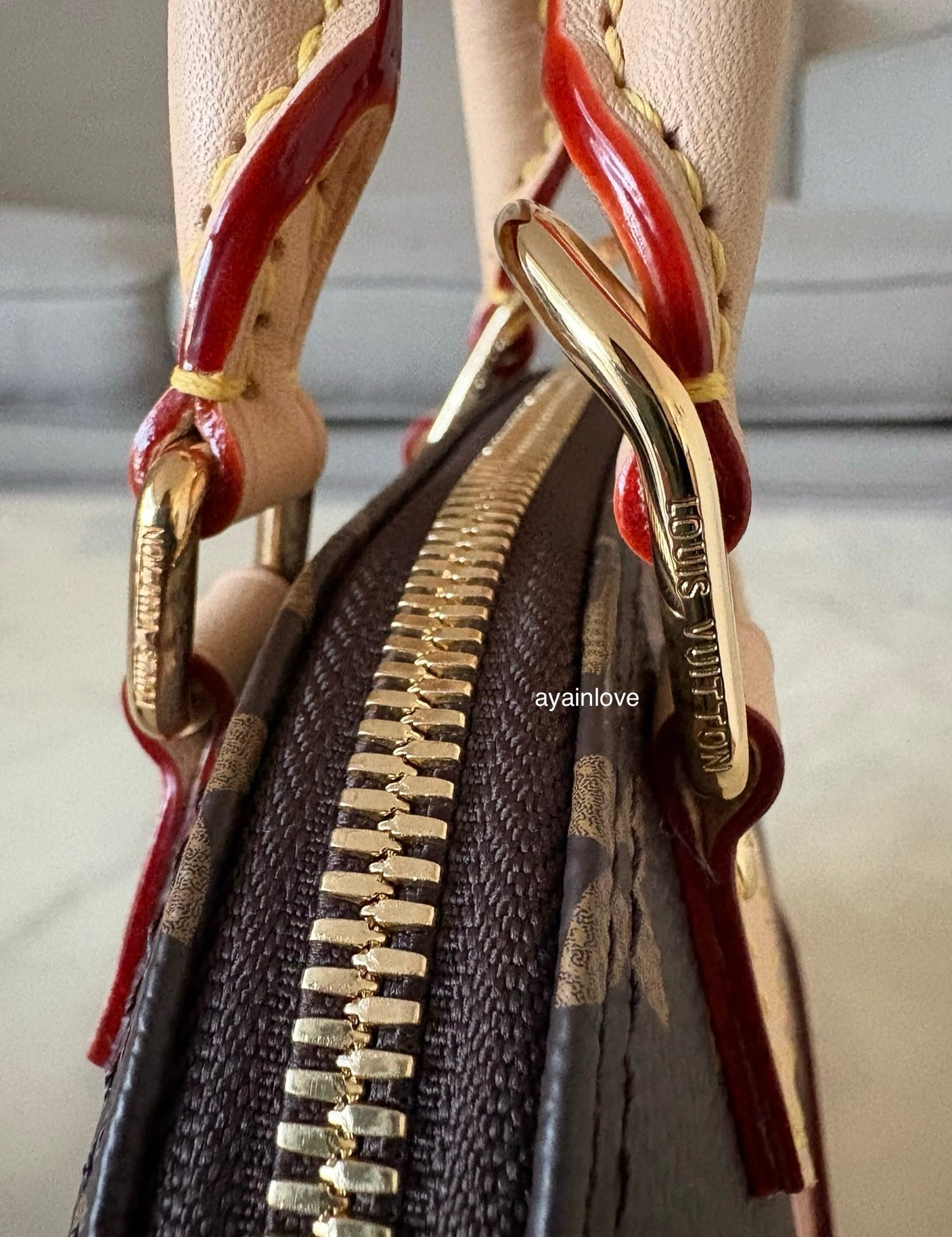 LOUIS VUITTON LV x TM Nano Alma Monogram Cherise Gold Hardware