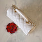 CHANEL 21S Light Beige Caviar Top Handle Rectangular Mini Bag Gold Hardware