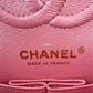 CHANEL 19S Iridescent Pink Caviar Small Classic Flap Light Gold Hardware