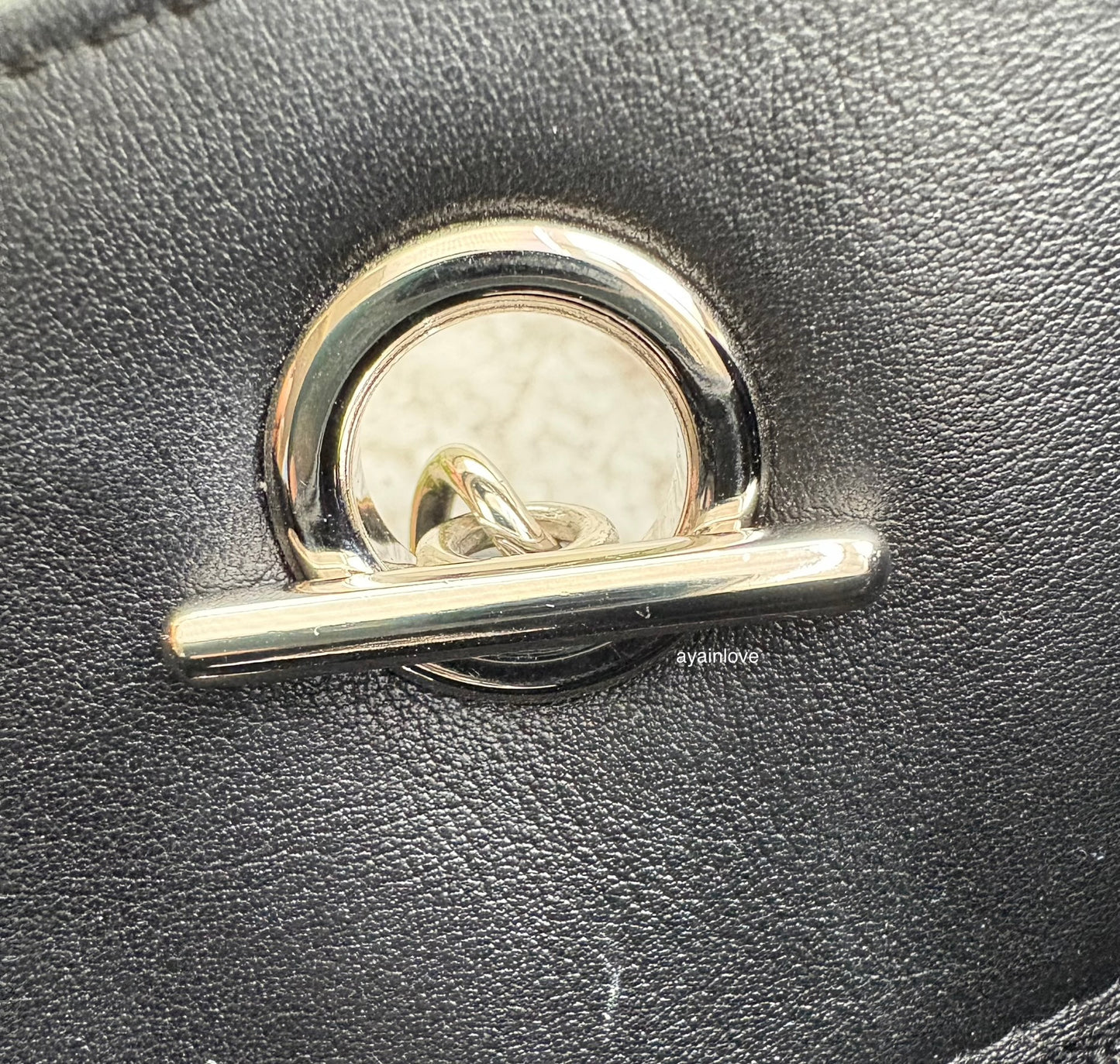 CHANEL Black Quilted Calfskin Tote Bag Classic CC Lock Silver Hardware