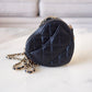 CHANEL 22S Black CC in Love Heart Small Cross-Body Bag Light Gold Hardware