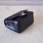 CHANEL 16S Black Caviar Chevron Classic Square Mini Flap Bag Silver Hardware