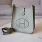 HERMES Mini Evelyne TPM 16 Amazone Sauge Green Clemence Palladium Hardware K Stamp