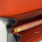 HERMES Constance Blue Marine Shiny Alligator Bicolor Verso Cuivre Long Wallet To Go Rose Gold Hardware