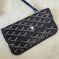GOYARD St Saint Louis PM Navy Blue Tote Bag