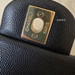 CHANEL 18B Black Caviar Quilted Rectangular Mini Flap Bag Light Gold Hardware