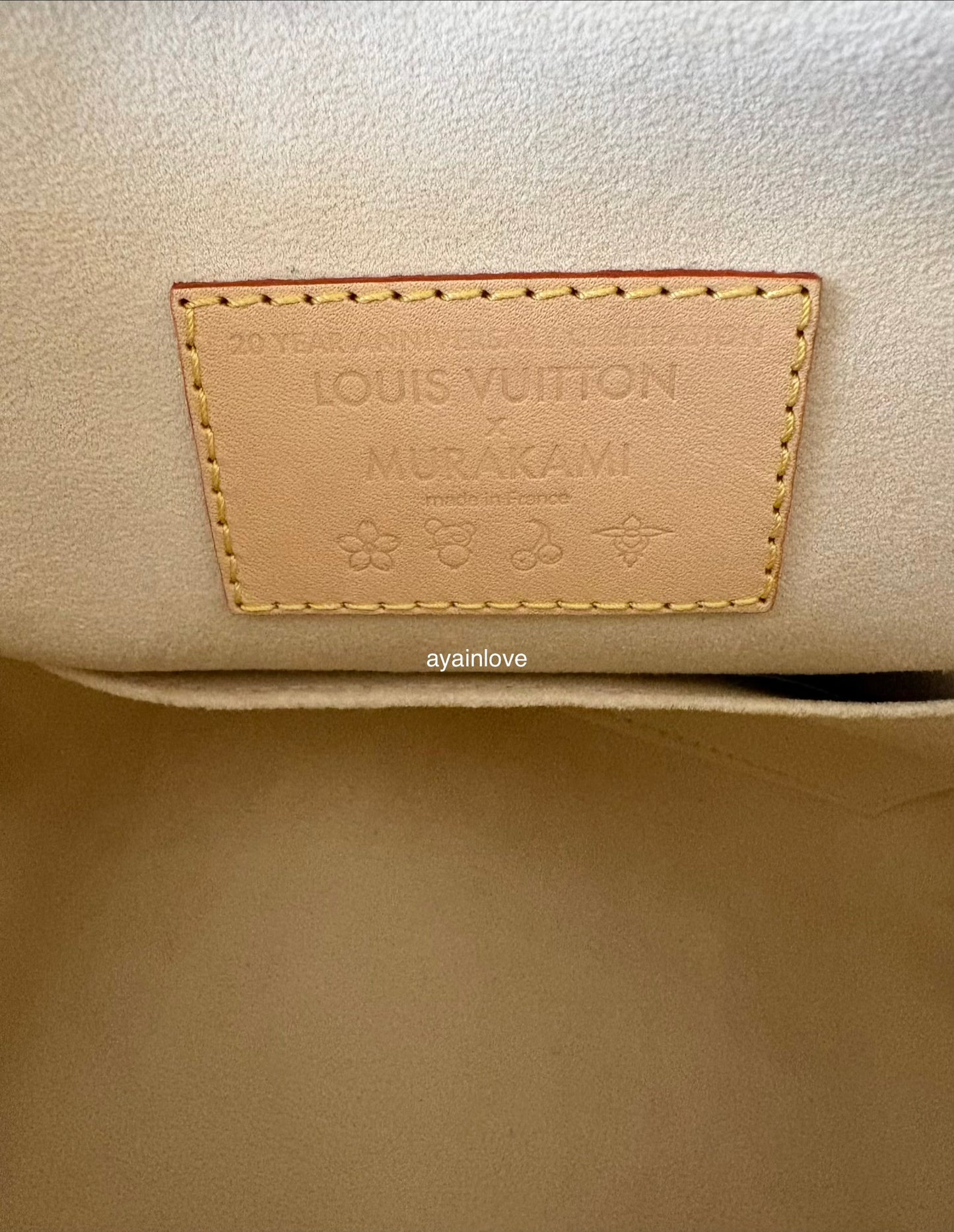 LOUIS VUITTON LV x TM White Multicolour Murakami Speedy 25 Gold Hardware