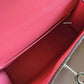 HERMES Mini Kelly 20 Pink Rose Lipstick Chèvre Mysore Palladium Hardware D Stamp