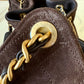 CHANEL 26C Dark Brown Suede Calfskin Medium 25 Bag Gold Hardware