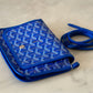 GOYARD Plumet Pocket Wallet Bag Sky Blue Goyardine Canvas
