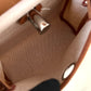 HERMES Herbag Mini Zip 20 Vache Hunter Ecru Beige/Fauve Palladium Hardware W Stamp