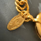 CHANEL Vintage CC Round Eyeglass Pendant Necklace 24KT Gold Plated Hardware