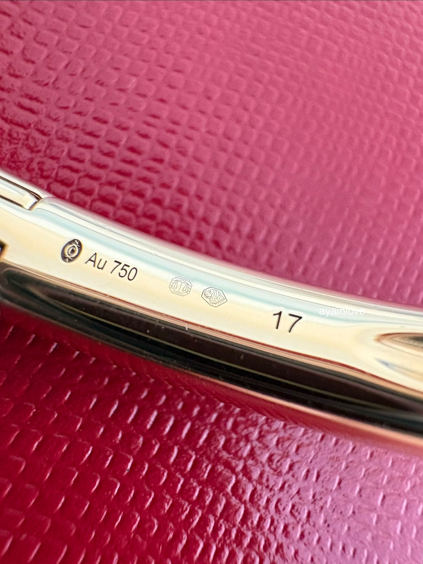 CARTIER 18KT Yellow Gold Baignoire 2025 Small Model Watch Size 17