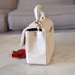 CHANEL 21S Light Beige Caviar Top Handle Rectangular Mini Bag Gold Hardware