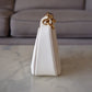 VALENTINO Vlogo Ivory Moon Zip Up Mini Hobo Bag Gold Hardware