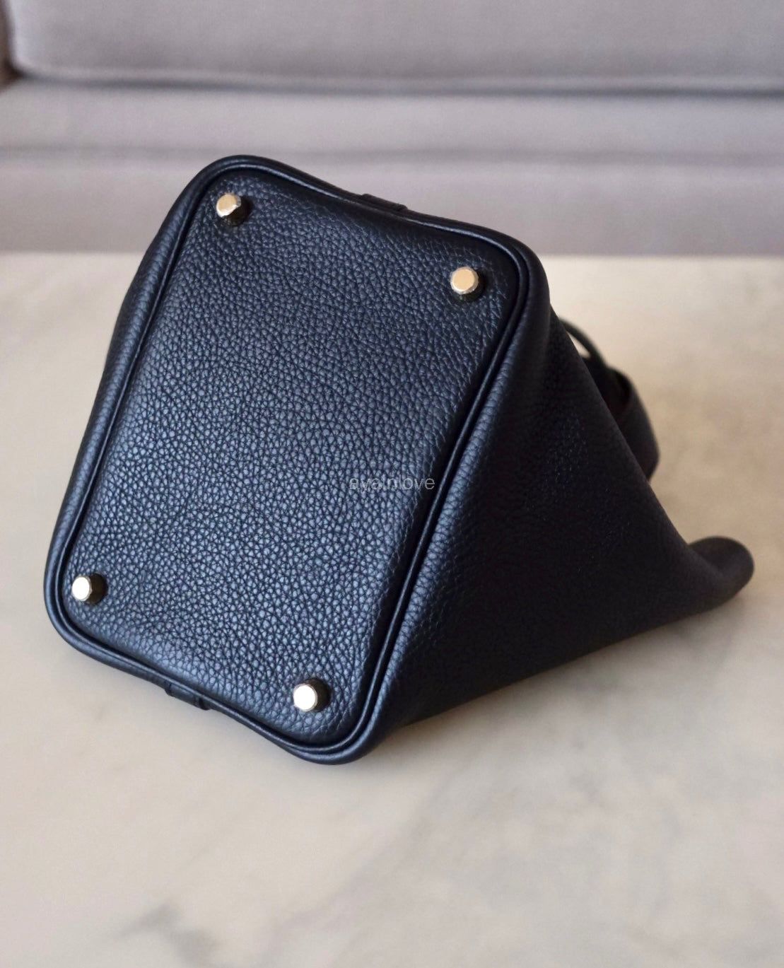 HERMES Picotin Lock 18 Noir Black Taurillion Clemence Gold Hardware