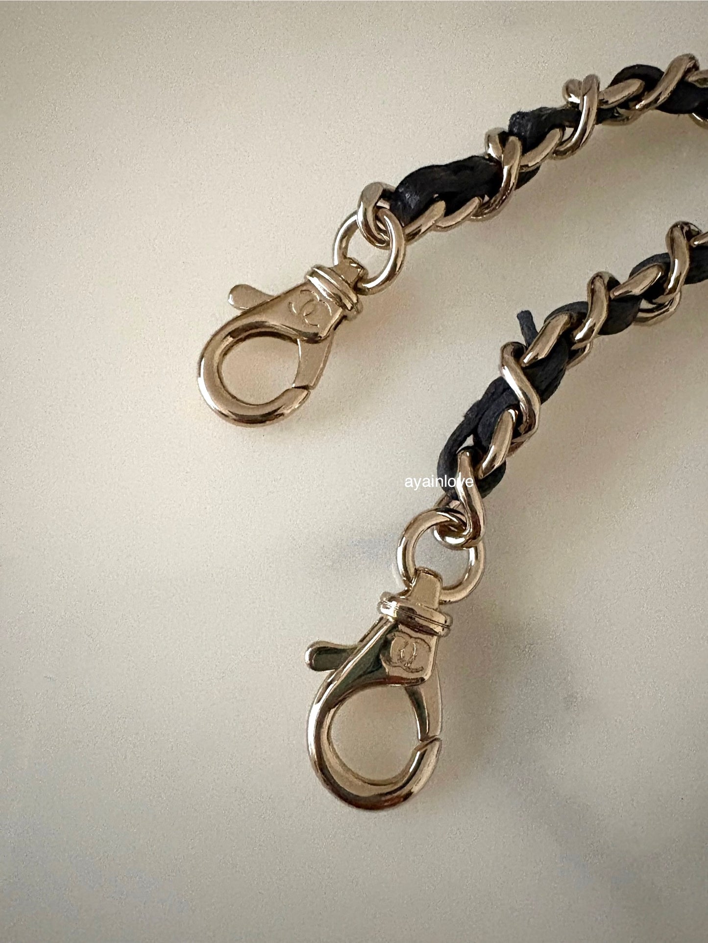 CHANEL 2025 Black Caviar Top Handle Flat Vanity on Chain Light Gold Hardware