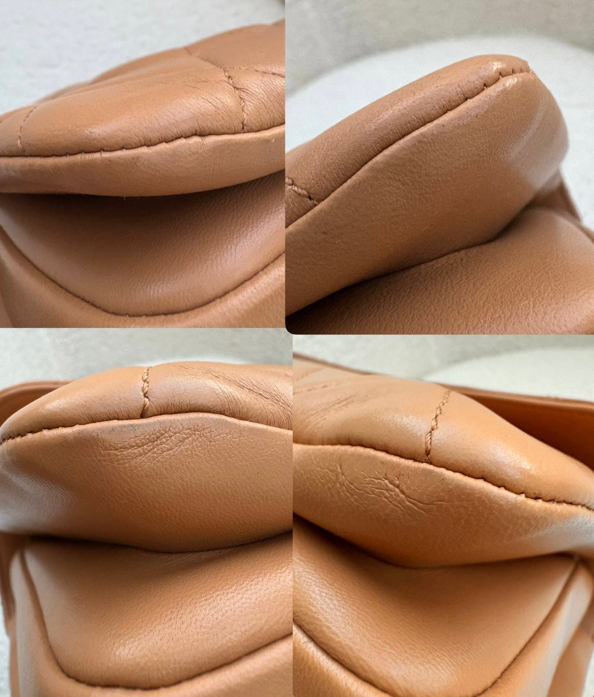 CHANEL Dark Beige Small Trendy Flap Bag Light Gold Hardware