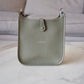 HERMES Mini Evelyne TPM 16 Amazone Sauge Green Clemence Palladium Hardware K Stamp