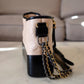 CHANEL Beige Black Calf Skin Medium Gabby Gabrielle Bag Mixed Hardware