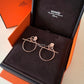 HERMES Loop Small 5 cm 18KT Rose Gold Earrings