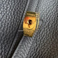 HERMES Picotin Lock 18 Caban Dark Blue Black Taurillion Clemence Gold Hardware K Stamp