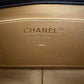 CHANEL 24S Black Lambskin Twin Pearls Quilted Mini Flap Bag Adjustable Gold Hardware