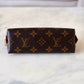 LV LOUIS VUITTON Limited Edition Pink V Voyage Grenade Monogram Cosmetic Pouch