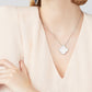 Van Cleef Arpels VCA White Mother of Pearl Magic Alhambra Pendant Necklace 18KT White Gold