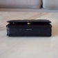 CHANEL Black Caviar Microchipped Classic Wallet On Chain Gold Hardware