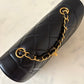 CHANEL Vintage Black Quilted Lambskin Small Diana Flap Bag 24KT Gold Plated Hardware Series 3