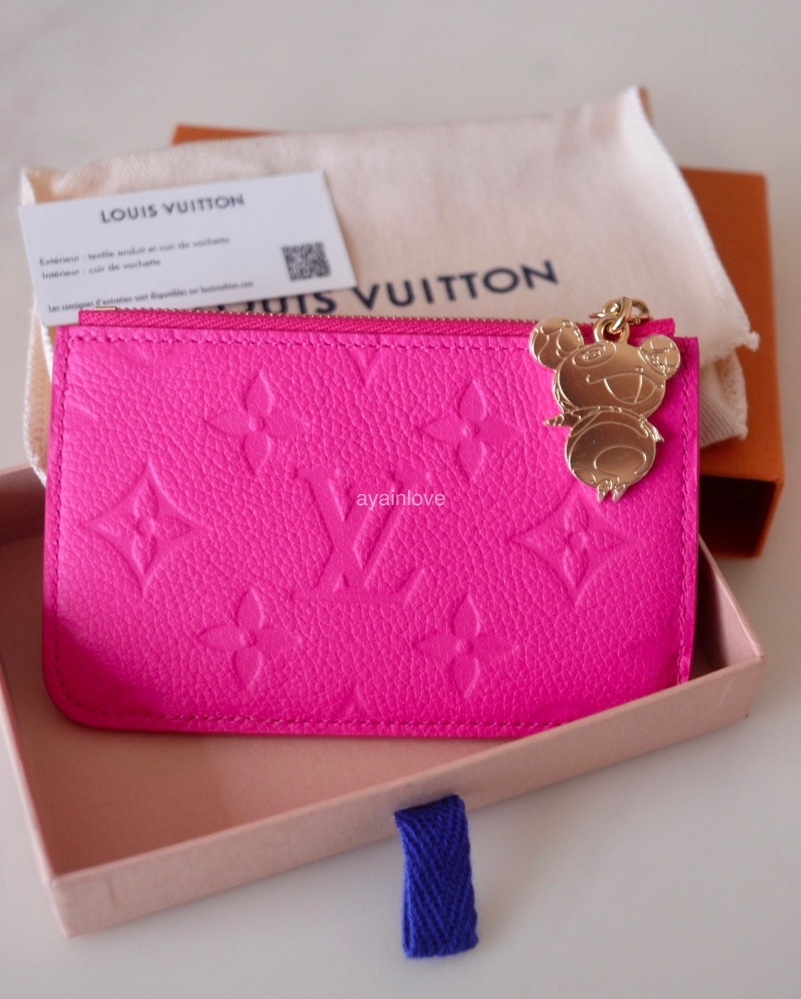 LOUIS VUITTON LV x TM Murakami Kawaii Pink Romy Cardholder