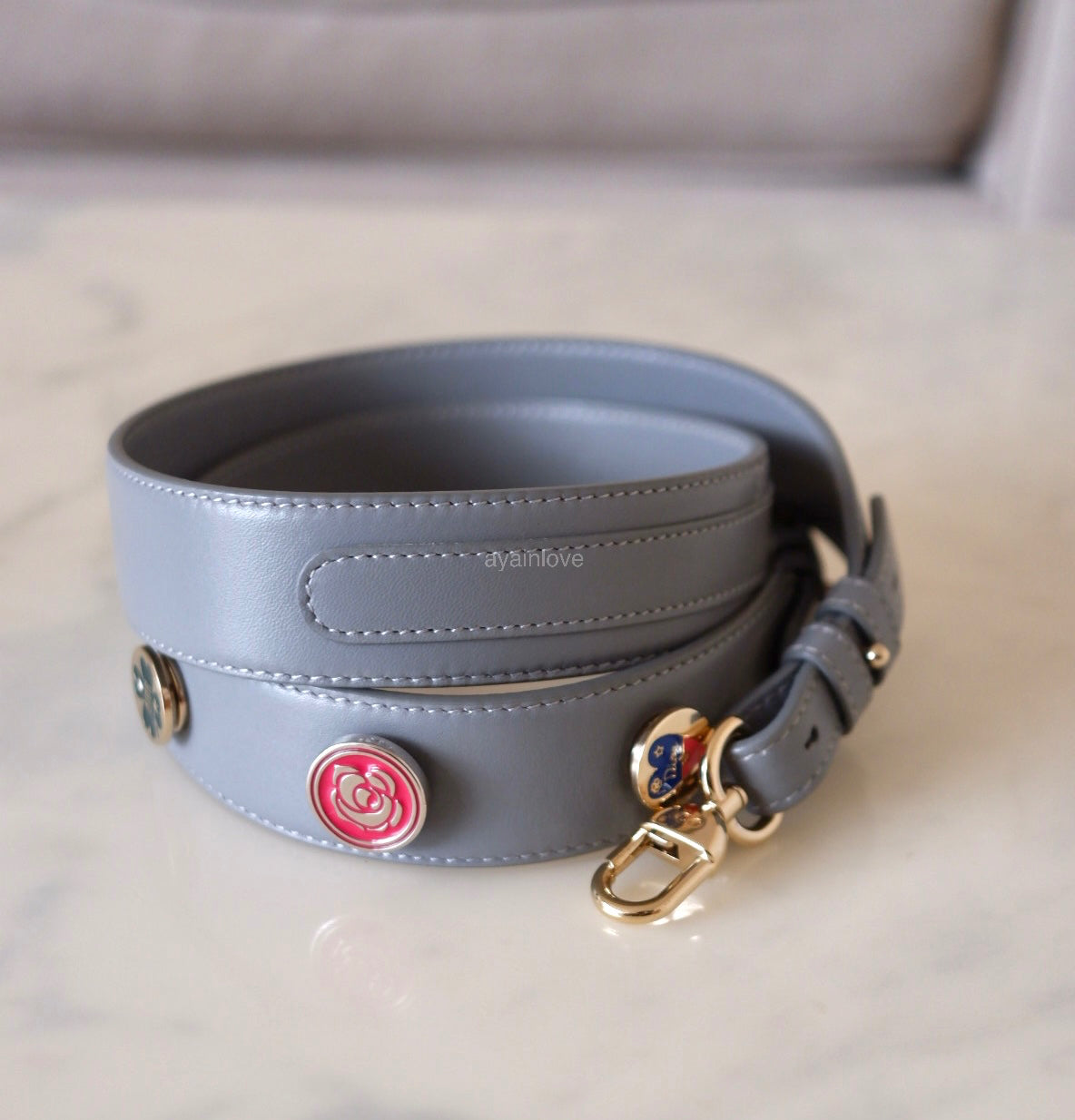 DIOR Small Lady Dior Grey Cannage Lambskin My ABCDior Bag