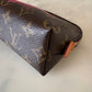 LV LOUIS VUITTON Limited Edition Pink V Voyage Grenade Monogram Cosmetic Pouch