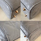 DIOR Small Lady Dior Grey Cannage Lambskin My ABCDior Bag