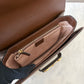 Gucci Horsebit 1955 Medium Brown GG Supreme Monogram Bag Gold Hardware