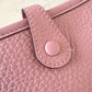 HERMES Mini Evelyne TPM 16 Amazone Rose Sakura Clemence Palladium Hardware W Stamp