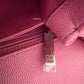 CHANEL Pink Caviar Chevron Small Coco Handle 24 cm Light Gold Hardware