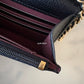 CHANEL Black Caviar Microchipped Classic Wallet On Chain Gold Hardware