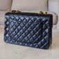 CHANEL Vintage Black Quilted Maxi XL Jumbo Classic Single Flap Oversized CC Bag 24KT Gold Plated Hardware Series 3
