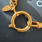 CHANEL Vintage CC Round Eyeglass Pendant Necklace 24KT Gold Plated Hardware