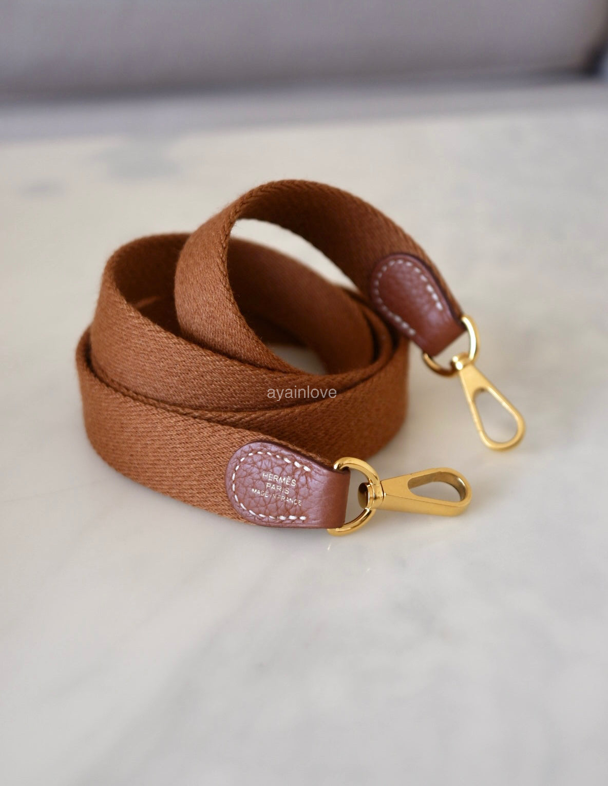 HERMES Mini Evelyne TPM 16 Amazone Gold Clemence Gold Hardware Z Stamp