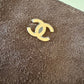 CHANEL 26C Dark Brown Suede Calfskin Medium 25 Bag Gold Hardware