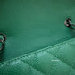 CHANEL Green Caviar Classic Quilted Rectangular Mini Flap Bag Ruthenium Hardware