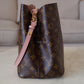 LOUIS VUITTON LV NeoNoe MM Pink Monogram Bucket Bag Gold Hardware