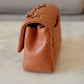 CHANEL 22S Caramel Brown Lamb Skin Rectangular Mini Light Gold Hardware